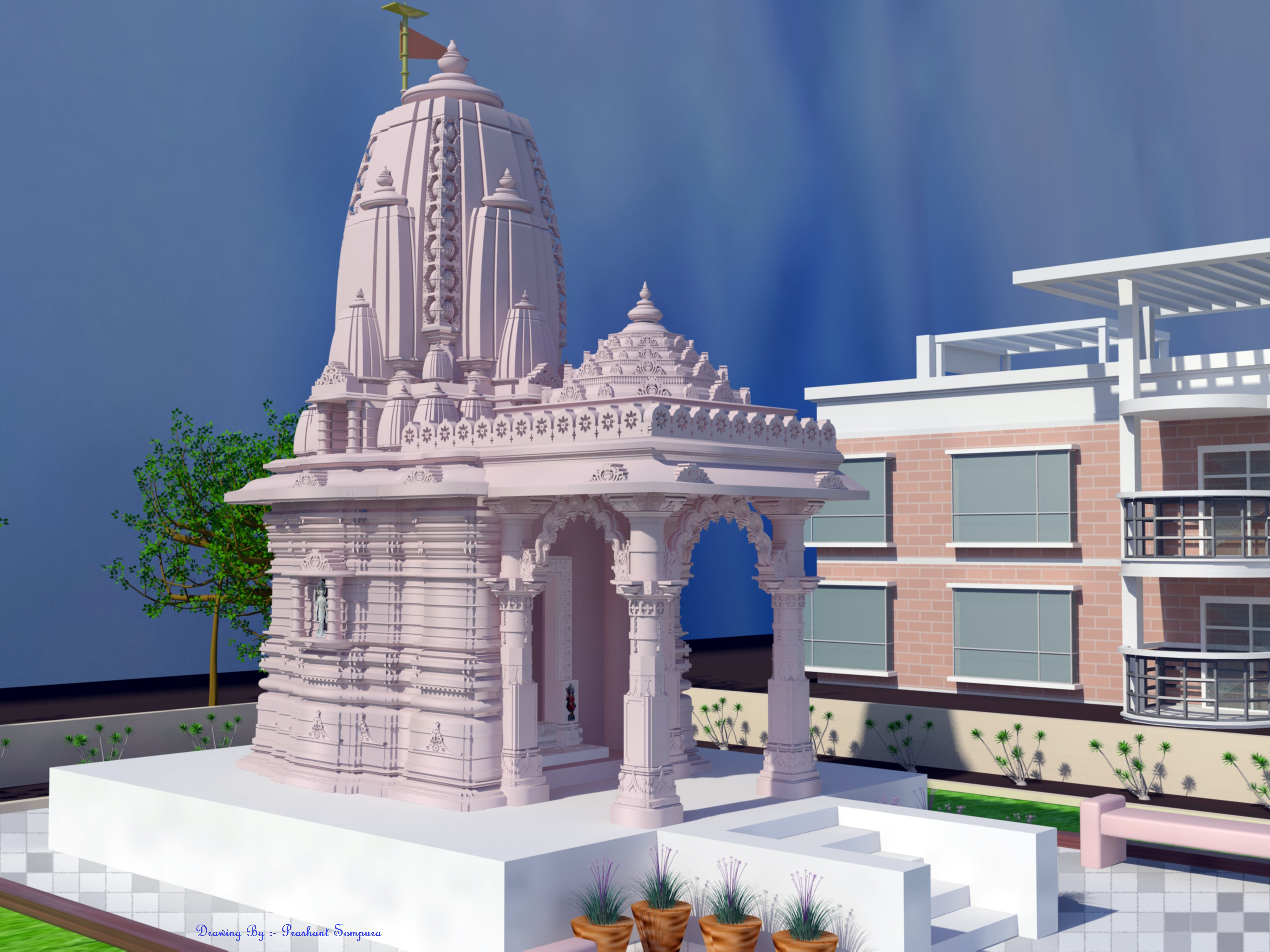 Modern temple