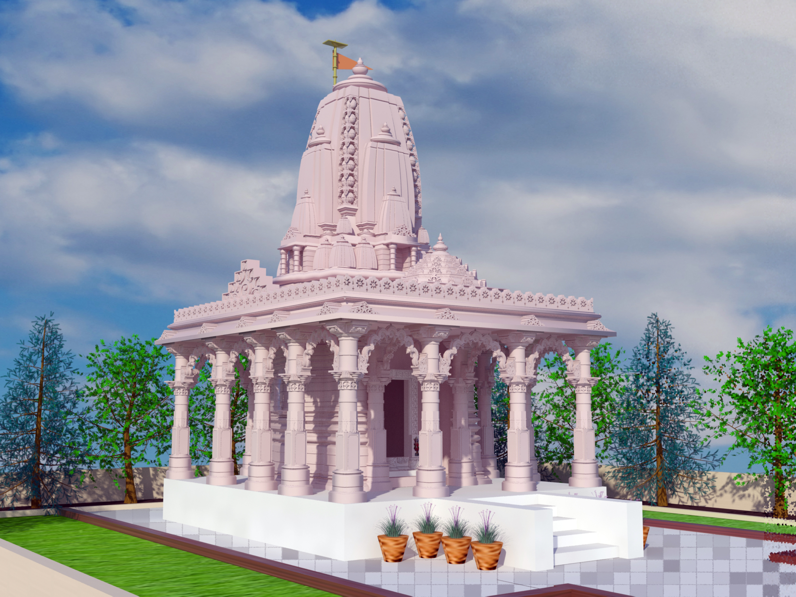 Modern temple